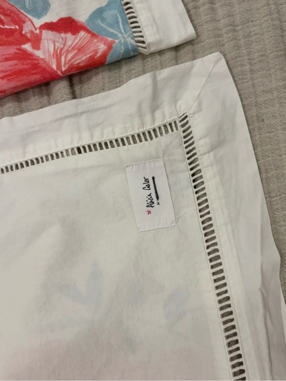 Anthropologie Alicia Galer Sketched Petalwork Shams, Set of 2